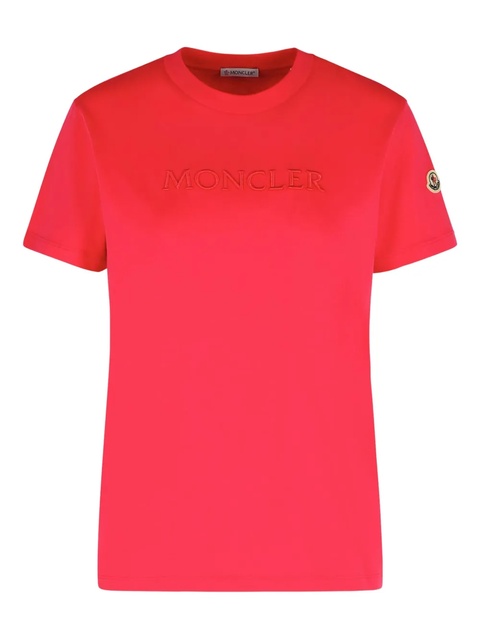 Moncler crew-neck T-shirt - Pink - zdjęcie produktu nr 1