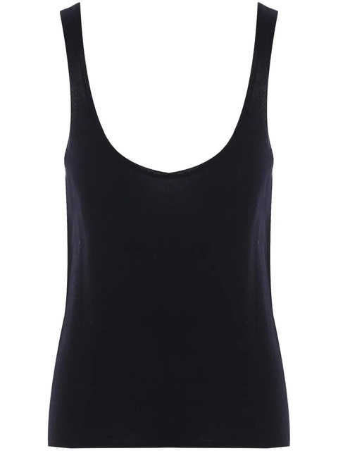 Saint Laurent scoop-neck tank top - Black - zdjęcie produktu nr 1