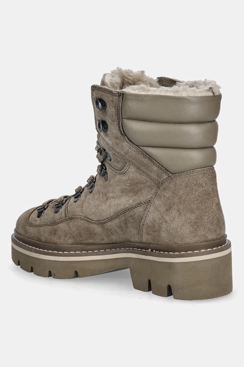 Medicine botki skórzane damskie kolor beżowy na platformie - zdjęcie produktu nr 2