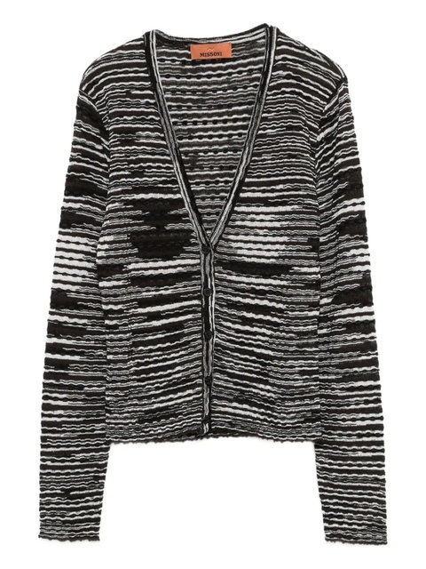 Missoni stripe-knit cardigan - Black - zdjęcie produktu nr 1