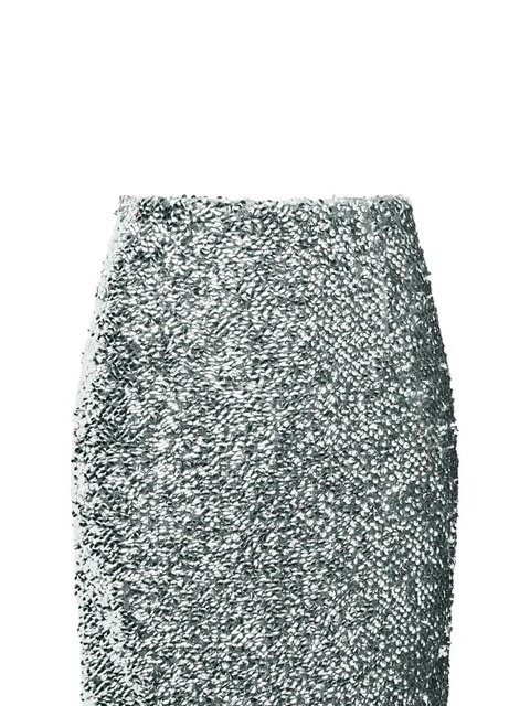 16Arlington Delta sequinned midi skirt - Silver - zdjęcie produktu nr 2