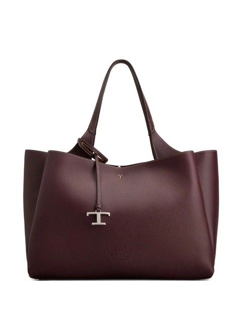 Tod's leather tote bag - Red - zdjęcie produktu nr 1