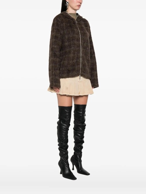 OUR LEGACY checked hooded jacket - Brown - zdjęcie produktu nr 2