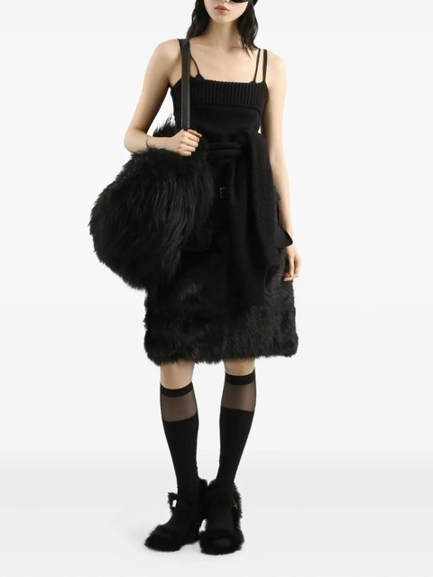 Dolce & Gabbana belted panelled skirt - N0000 BLACK - zdjęcie produktu nr 1