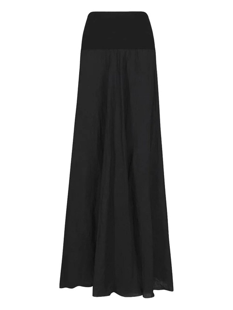 Johanna Ortiz pleated elastic-waist skirt - Black - zdjęcie produktu nr 1