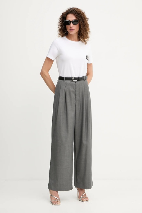 Ermanno Scervino t-shirt bawełniany damski kolor biały 57TL010EE0 - zdjęcie produktu nr 2