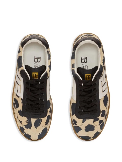 Balmain Swan leopard-print sneakers - Neutrals - zdjęcie produktu nr 2