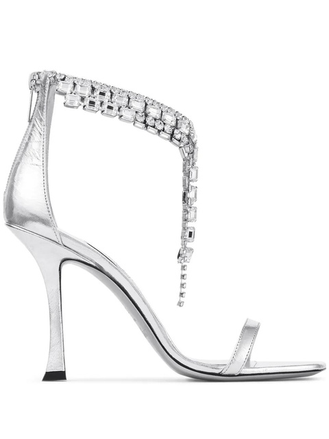 Jimmy Choo 100mm Verity sandals - Silver - zdjęcie produktu nr 1