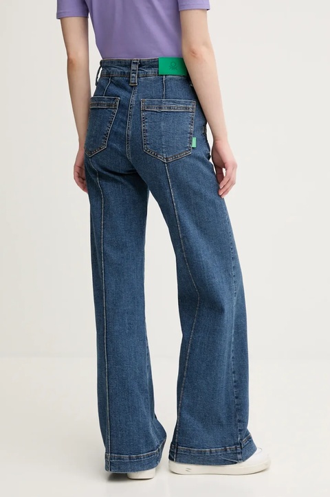 United Colors of Benetton jeansy damskie high waist 4W8CDE02F - zdjęcie produktu nr 2