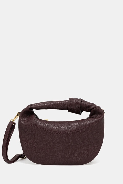 Answear.LAB torebka skórzana kolor bordowy - zdjęcie produktu nr 1