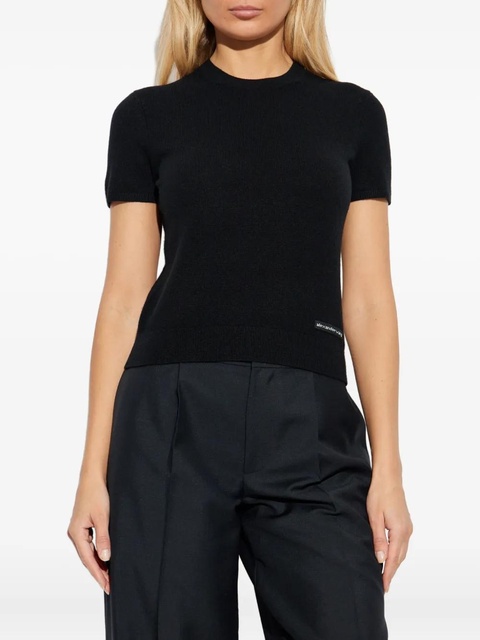 Alexander Wang logo crew-neck T-shirt - Black - zdjęcie produktu nr 2