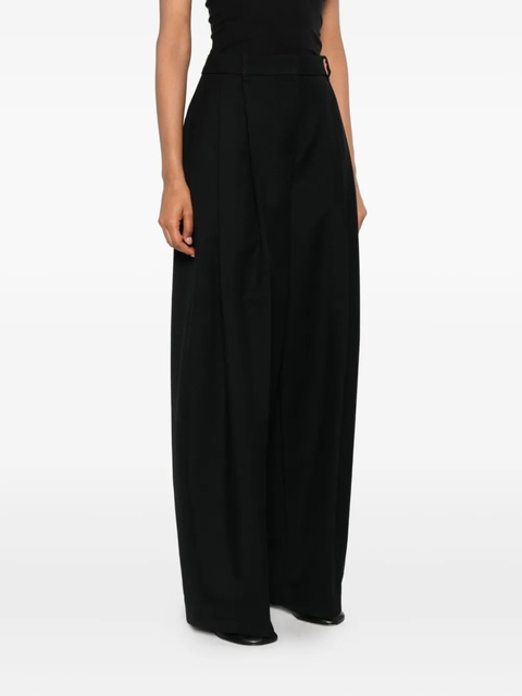 Jacquemus pleated-front trousers - Black - zdjęcie produktu nr 2