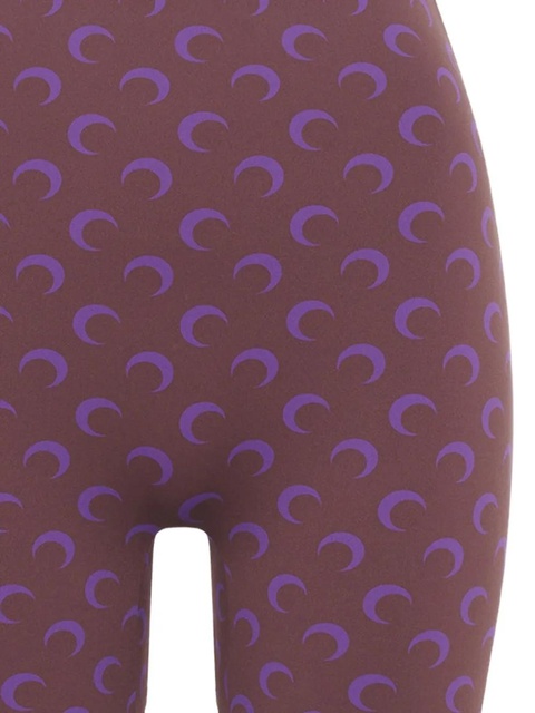 Marine Serre moon-print jersey biker shorts - Purple - zdjęcie produktu nr 2