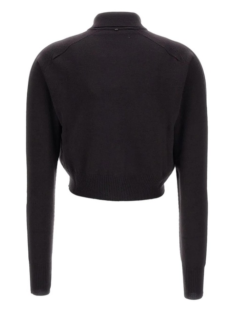 Sportmax pointed-collar button cardigan - Brown - zdjęcie produktu nr 1