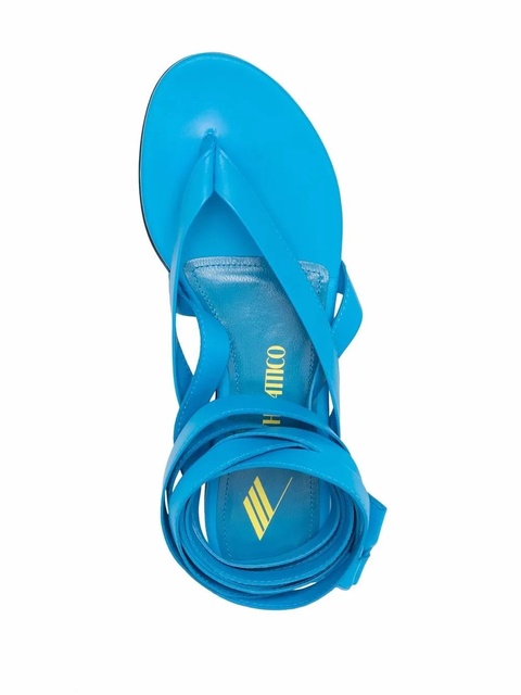 The Attico Beth flat thong sandals - Blue - zdjęcie produktu nr 2