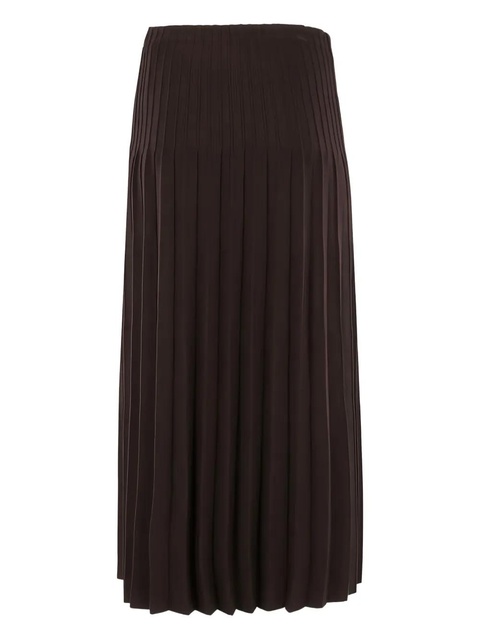 STAUD Lena pleated midi skirt - Brown - zdjęcie produktu nr 2