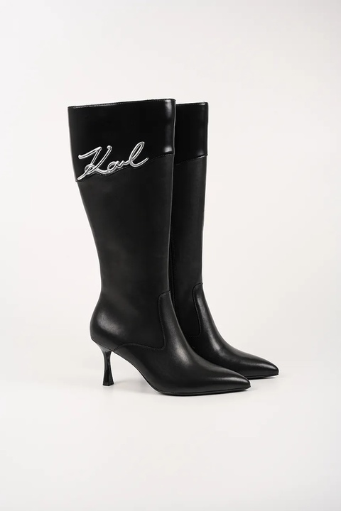 Karl Lagerfeld kozaki SIENNA damskie kolor czarny na szpilce KL32775 - zdjęcie produktu nr 1