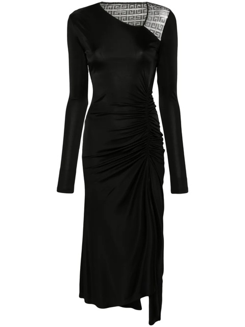 Givenchy 4G-lace asymmetric midi dress - Black - zdjęcie produktu nr 1