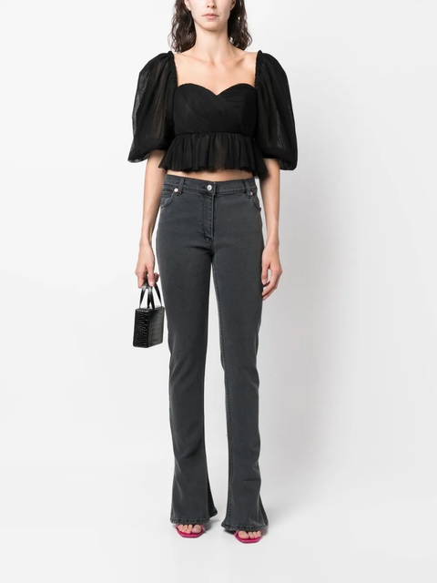 Magda Butrym mid-rise flared jeans - Grey - zdjęcie produktu nr 2