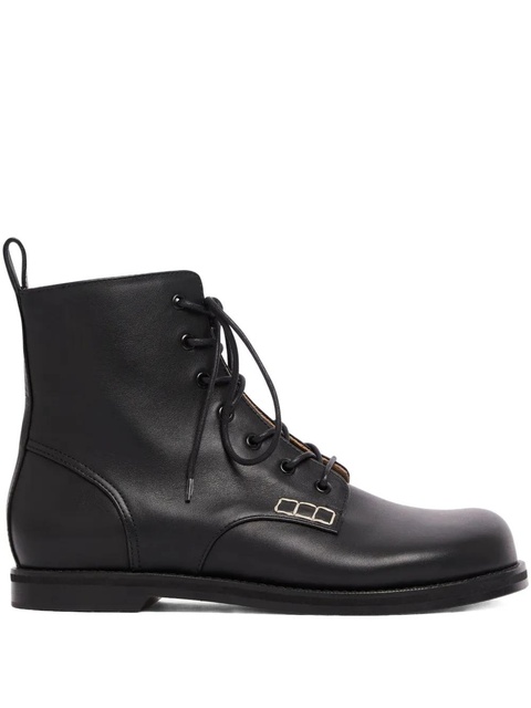 JW Anderson lace-up leather boots - Black - zdjęcie produktu nr 1