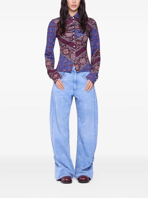 Rabanne paisley-print shirt - Blue - zdjęcie produktu nr 2