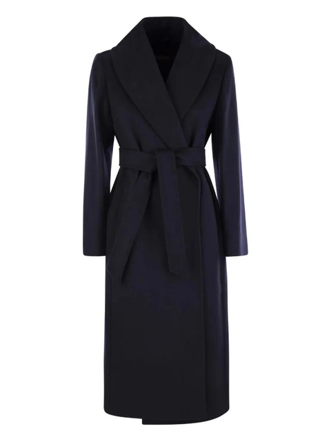 Max Mara belted wrap coat - Blue - zdjęcie produktu nr 2