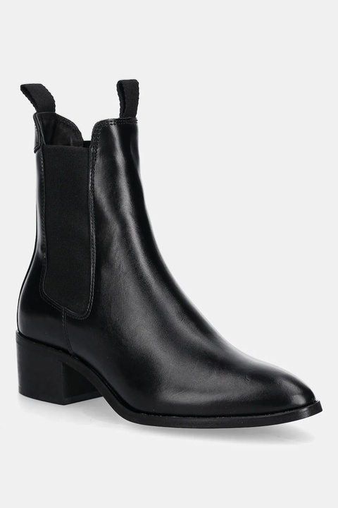 Gant botki skórzane St Broomly damskie kolor czarny na słupku 31551094 - zdjęcie produktu nr 1