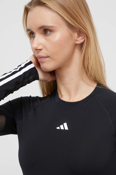 adidas Performance longsleeve treningowy Hyperglam kolor czarny IN6773 - zdjęcie produktu nr 2