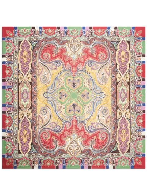 ETRO paisley-print cashmere-blend scarf - Brown - zdjęcie produktu nr 1