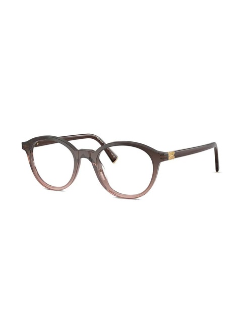 Miu Miu Eyewear round-frame glasses - Red - zdjęcie produktu nr 2