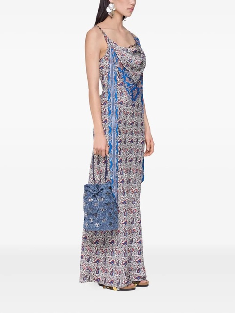 Rabanne crochet bucket bag - Blue - zdjęcie produktu nr 2