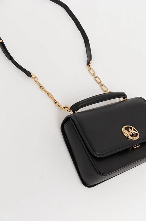 MICHAEL Michael Kors torebka skórzana kolor czarny 30T4GD8S6L - zdjęcie produktu nr 2