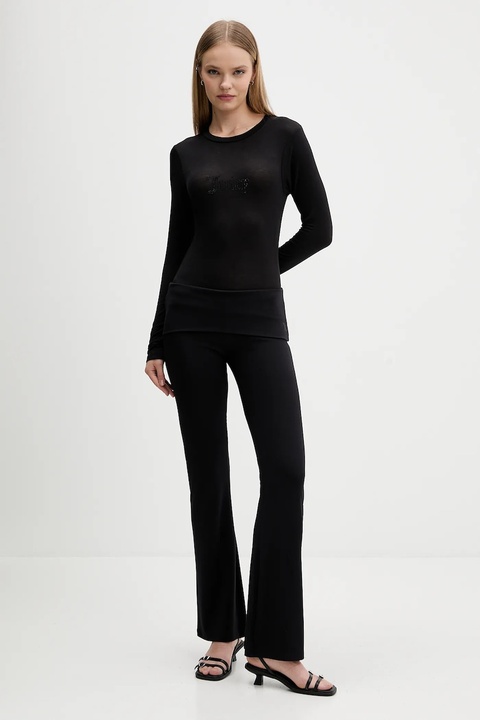 Juicy Couture legginsy damskie kolor czarny gładkie JCWBJ225314 - zdjęcie produktu nr 1