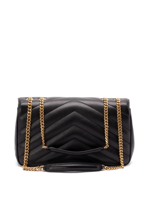 Saint Laurent Loulou medium shoulder bag - Black - zdjęcie produktu nr 2
