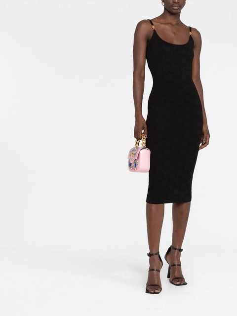 Versace La Greca jacquard pencil dress - Black - zdjęcie produktu nr 2