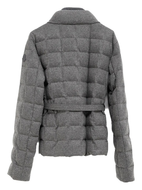 Moncler Bussettes quilted belted jacket - Grey - zdjęcie produktu nr 2