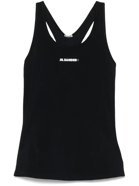 Jil Sander technicalb jersey tank top - Black - zdjęcie produktu nr 1