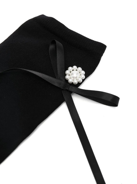 Simone Rocha pearl-embellished socks - Black - zdjęcie produktu nr 2