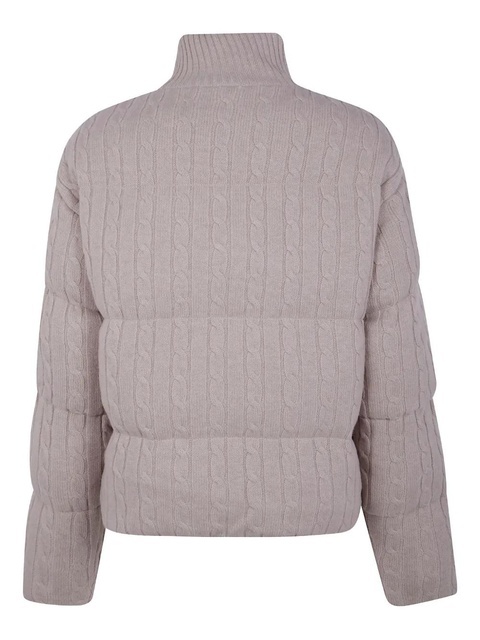 MC2 Saint Barth Mya cable-knit padded cardigan - Neutrals - zdjęcie produktu nr 1