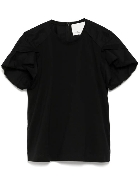 3.1 Phillip Lim petal sleeves blouse - Black - zdjęcie produktu nr 1