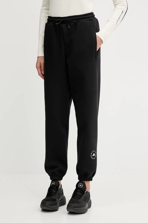 adidas by Stella McCartney spodnie dresowe kolor czarny z nadrukiem IW6320 - zdjęcie produktu nr 1