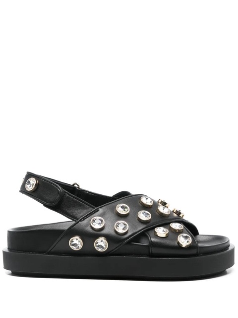 Maje crystal-embellished sandals - Black - zdjęcie produktu nr 1