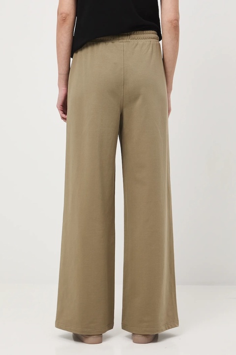 Medicine spodnie dresowe damskie kolor zielony szerokie medium waist - zdjęcie produktu nr 1