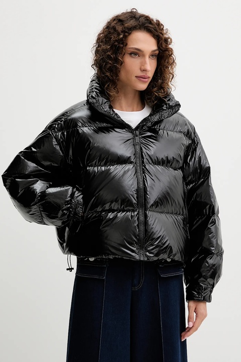 MICHAEL Michael Kors kurtka puchowa kolor czarny zimowa oversize MF520ITJT9 - zdjęcie produktu nr 1