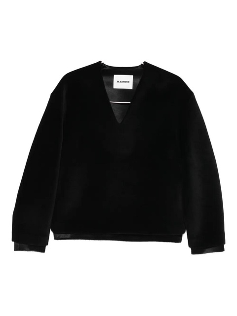 Jil Sander v-neck sweater - Black - zdjęcie produktu nr 1