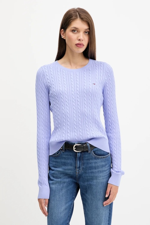 Tommy Jeans sweter bawełniany damski lekki DW0DW22165 - zdjęcie produktu nr 1