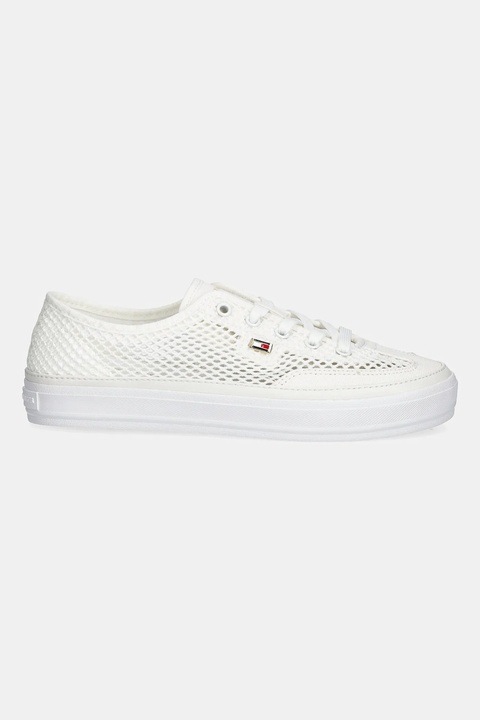Tommy Hilfiger tenisówki TH OPEN MESH VULC SNEAKER kolor biały FW0FW08684 - zdjęcie produktu nr 2
