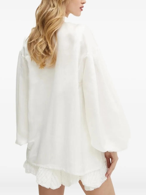 Charo Ruiz Ibiza bow-detail balloon-sleeve blouse - White - zdjęcie produktu nr 2