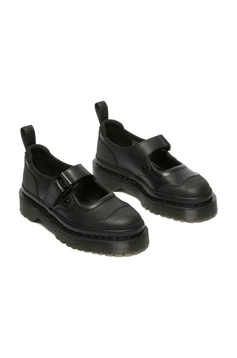 Dr. Martens półbuty skórzane Indica II Bex Tech Mary Jane damskie kolor czarny na platformie DM41015002 - zdjęcie produktu nr 2