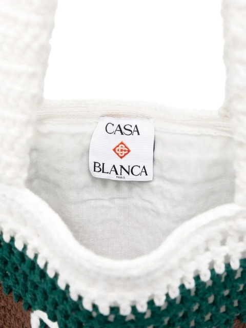 Casablanca Tennis Crochet tote bag - Brown - zdjęcie produktu nr 2